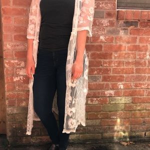 White Lace Kimono